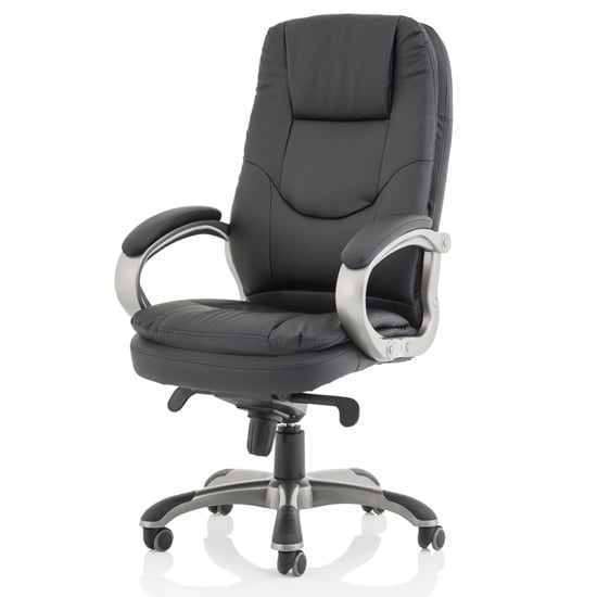 Oscar Faux Leather Executive Office Chair In Black