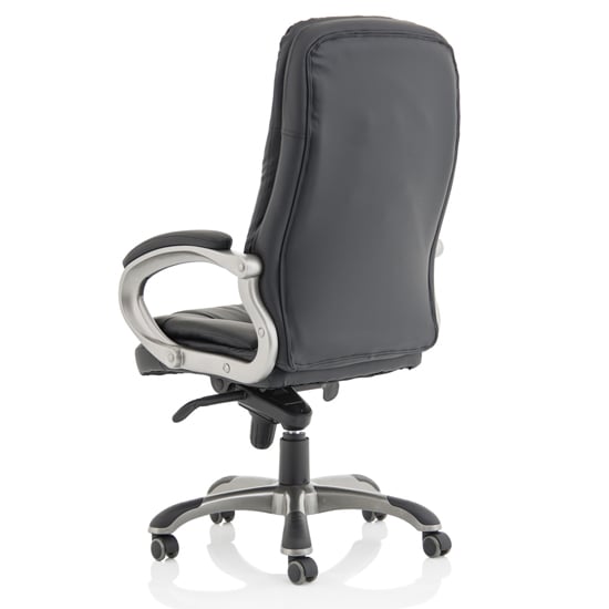 Oscar Faux Leather Executive Office Chair In Black