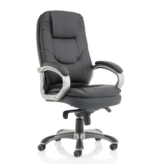 Read more about Oscar faux leather executive office chair in black
