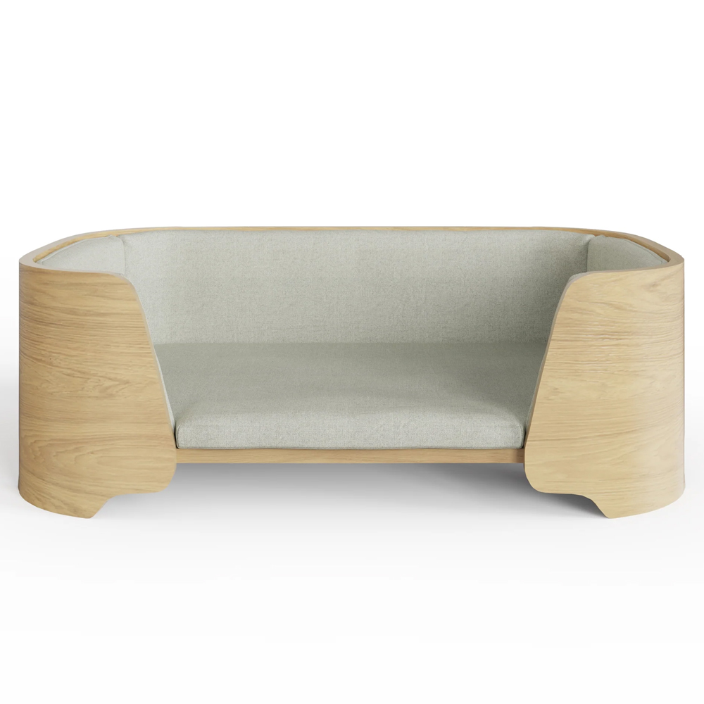 Oshkosh Wooden Luxury Dog Bed With Cushion In Oak