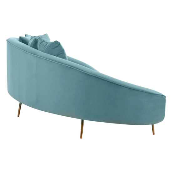 Osmodin Upholstered Velvet 4 Seater Sofa In Light Blue_4