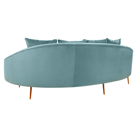 Osmodin Upholstered Velvet 4 Seater Sofa In Light Blue_5