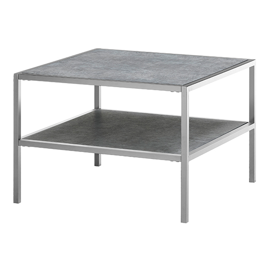 Ostend Square Ceramic Coffee Table In Grey With Shelf_3