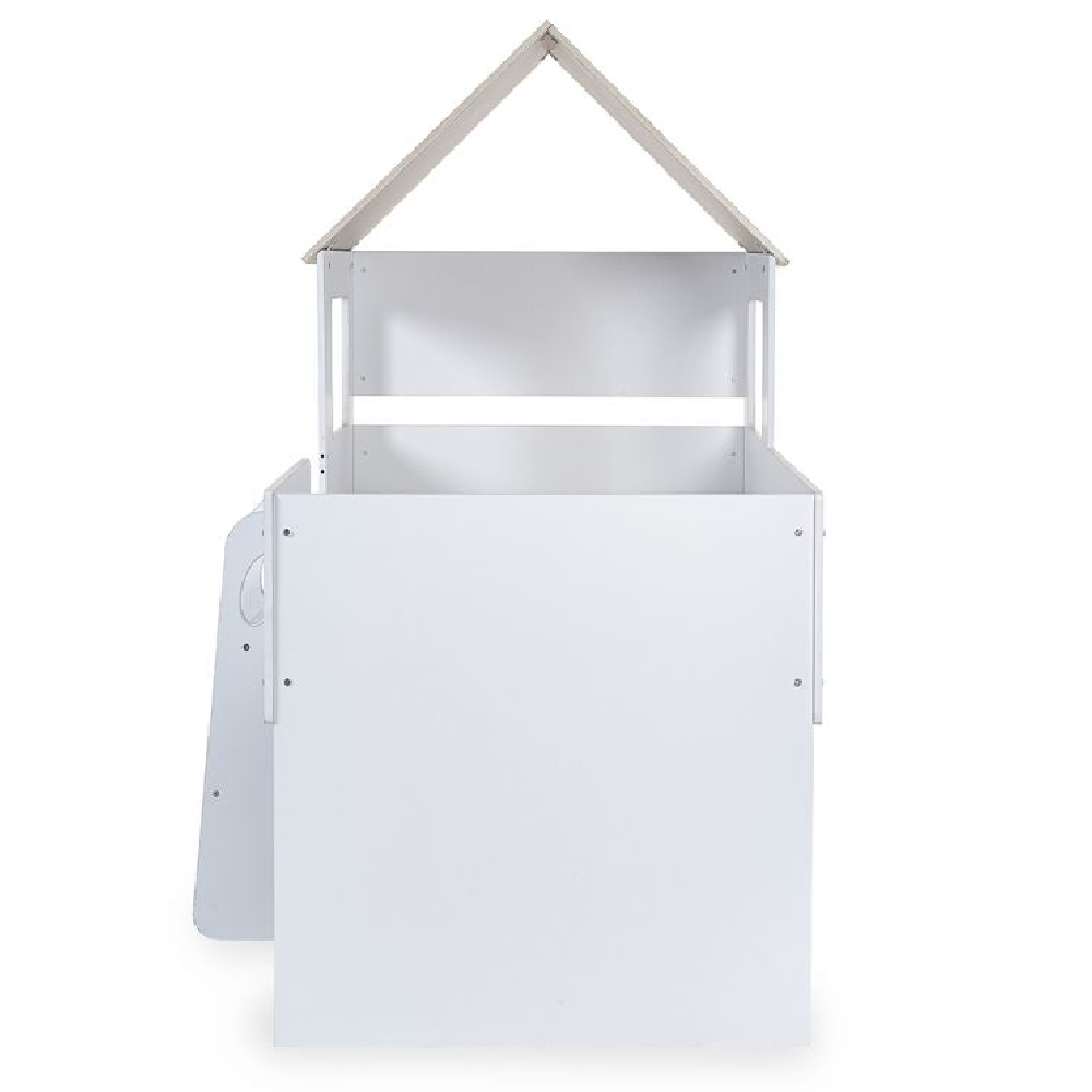 Ostend Wooden Mid Sleeper Children Bed In Pale And White