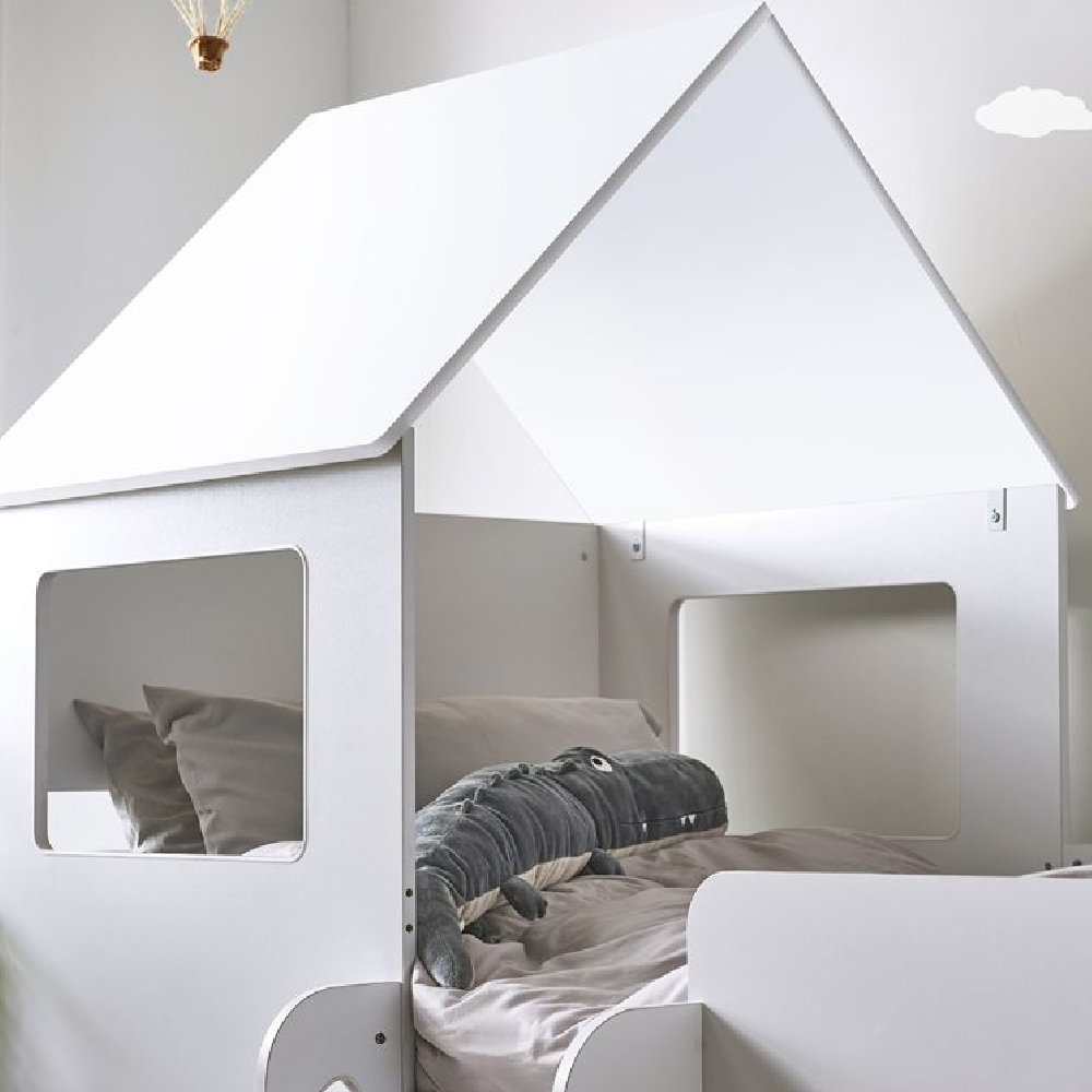 Ostend Wooden Mid Sleeper Children Bed In White