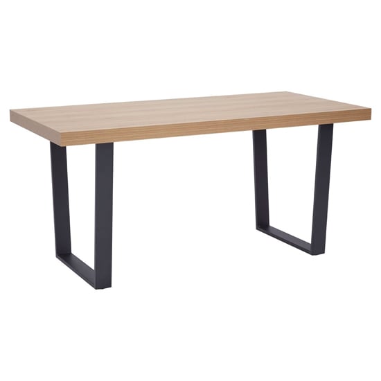 Otell Wooden Dining Table With U-Shaped base In Natural_1