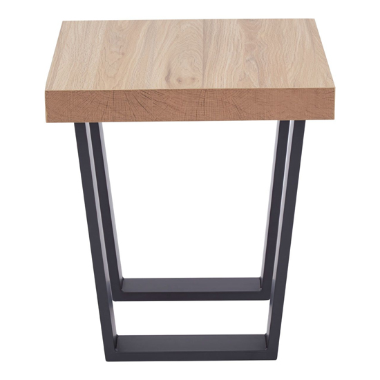 Otell Wooden Side Table With U-Shaped base In Natural