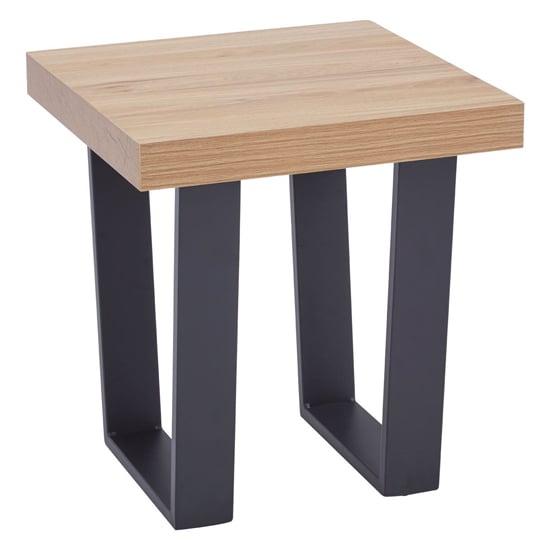 Product photograph of Otell Wooden Side Table With U-shaped Base In Natural from Furniture in Fashion