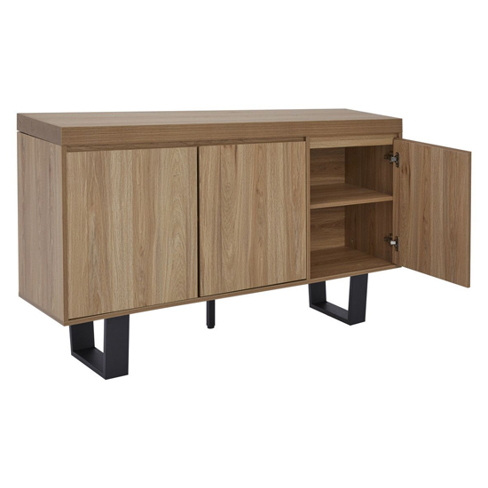 Otell Wooden Sideboard With U-Shaped base In Natural
