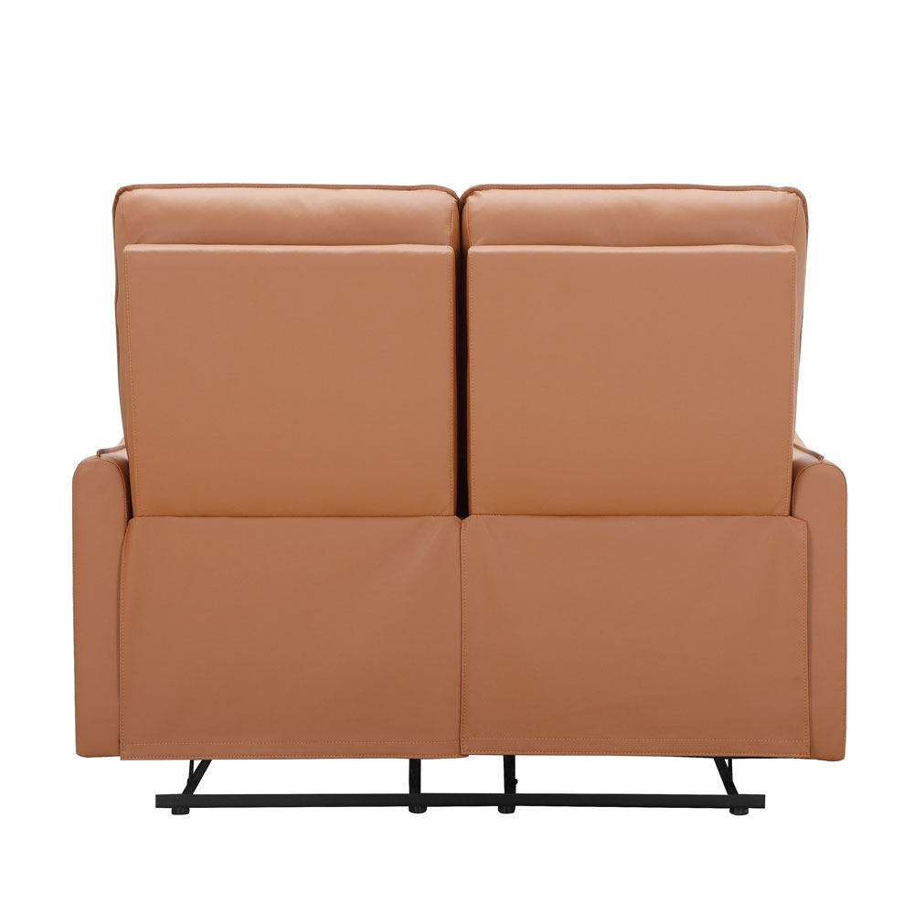 Otharo PU Leather 2 Seater Sofa in Cognac Brown