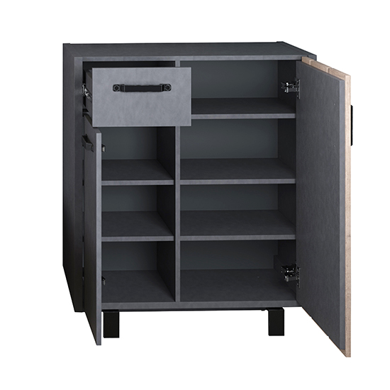 Otis Hallway Storage Cabinet In Matera And Tobacco Brown Oak_3