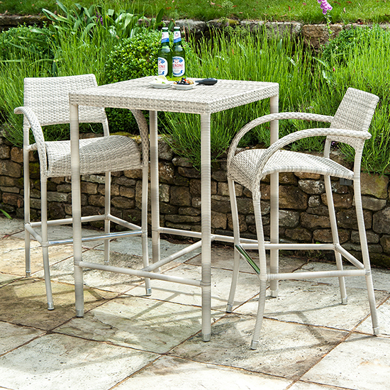 Photo of Ottery outdoor fiji 2 seater high bar set in pearl
