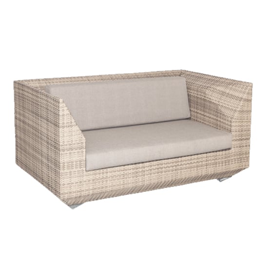 Read more about Ottery outdoor maldives 2 seater sofa with cushion in pearl