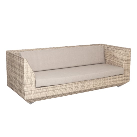 Photo of Ottery outdoor maldives 3 seater sofa with cushion in pearl