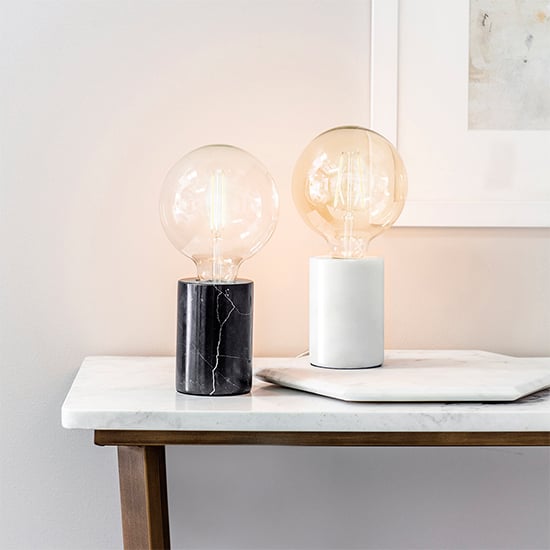 Otto Table Lamp With Black Polished Marble Base_2