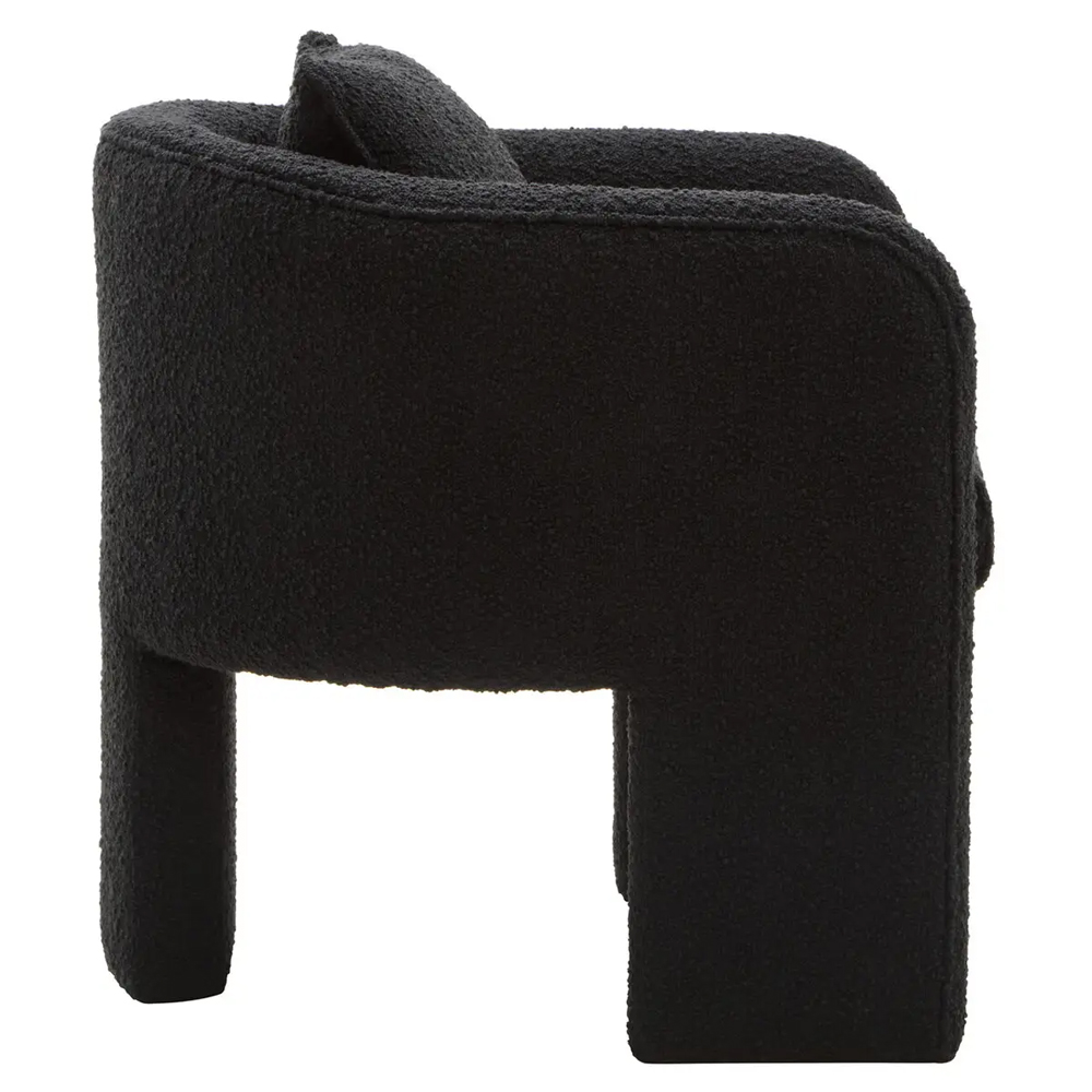 Ottumwa Fabric Accent Chair In Black