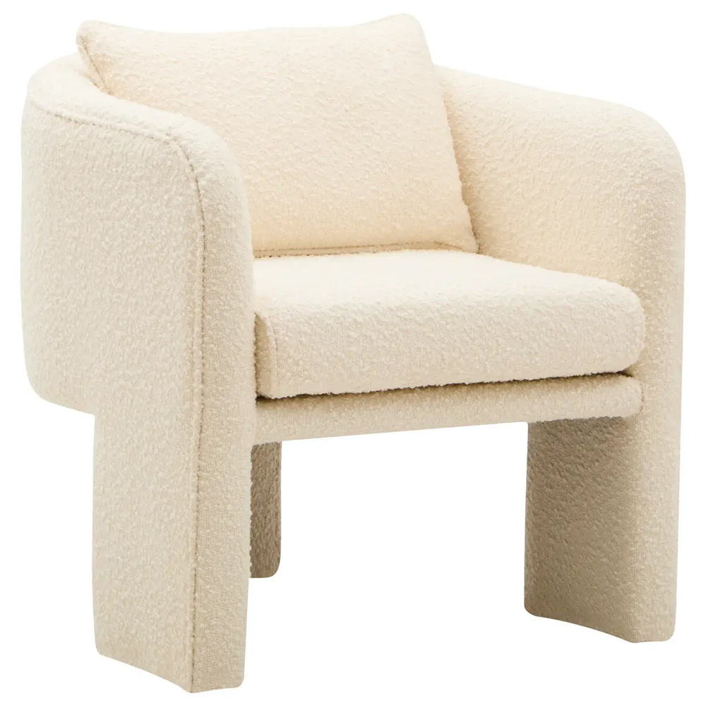 Ottumwa Fabric Accent Chair In Ivory