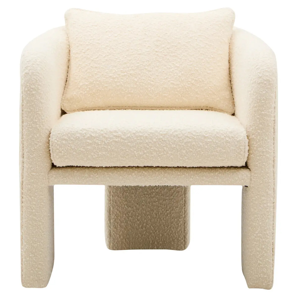 Ottumwa Fabric Accent Chair In Ivory