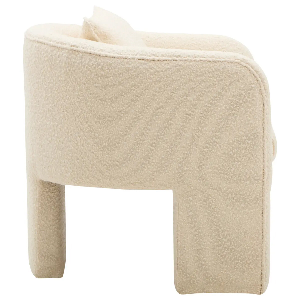 Ottumwa Fabric Accent Chair In Ivory