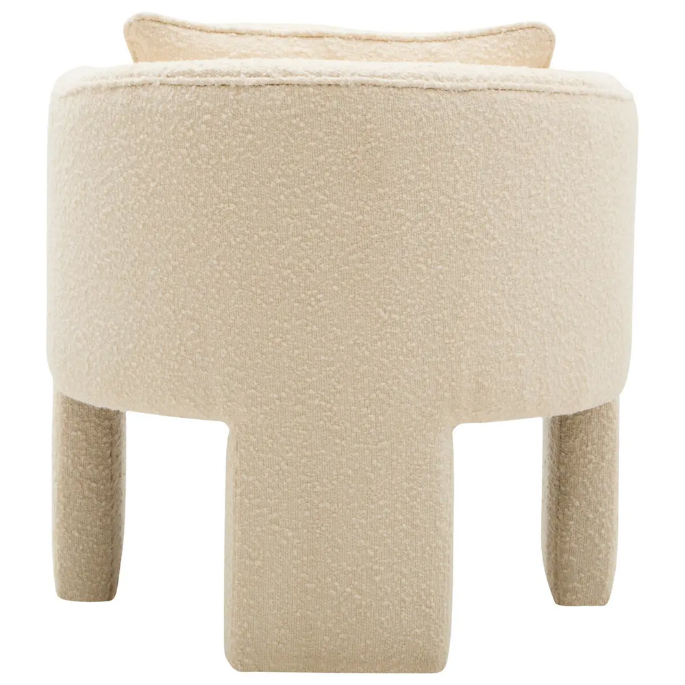 Ottumwa Fabric Accent Chair In Ivory