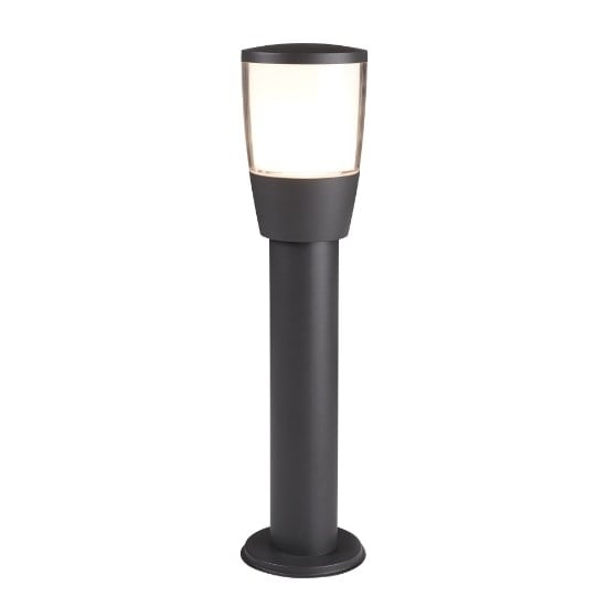 Product photograph of Tucson Outdoor 1 Light Post In Dark Grey from Furniture in Fashion