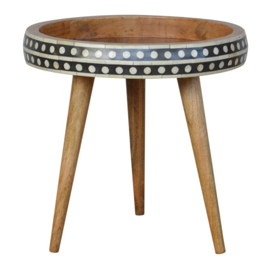 Ouzel Wooden Small Nordic Style End Table In Bone Inlay And Oak_2