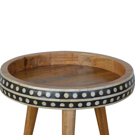 Ouzel Wooden Small Nordic Style End Table In Bone Inlay And Oak_3