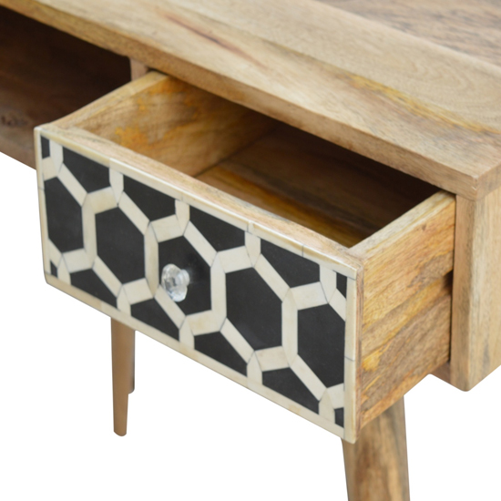 Ouzo Wooden Study Desk In Bone Inlay_3