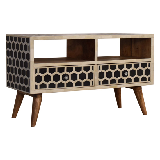 Ouzo Wooden TV Stand In Oak Ish And Bone Inlay_1