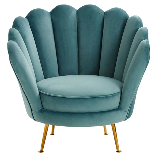 Ovaley Upholstered Velvet Accent Chair In Blue_5