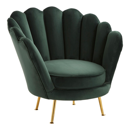 Ovaley Upholstered Velvet Accent Chair In Deep Green_3