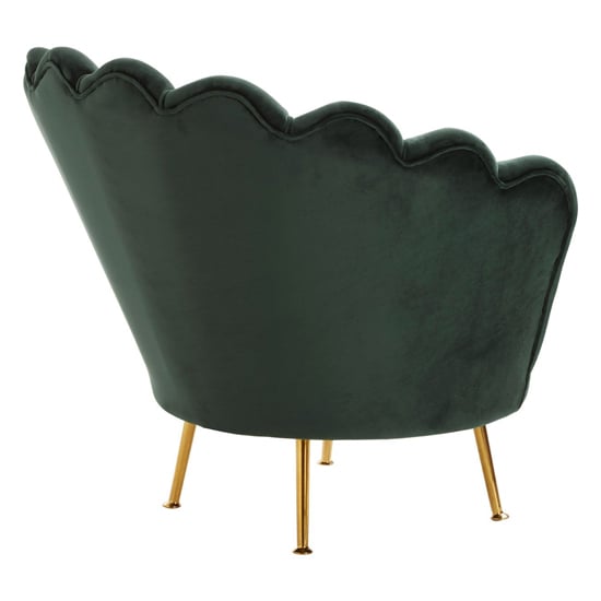 Ovaley Upholstered Velvet Accent Chair In Deep Green_6