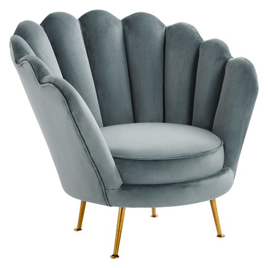 Ovaley Upholstered Velvet Accent Chair In Light Blue_3