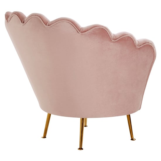Ovaley Upholstered Velvet Accent Chair In Plush Pink_6