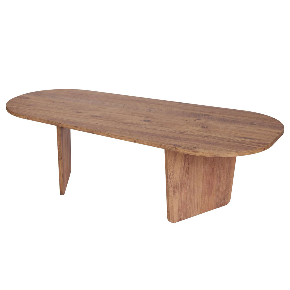 Sento Oval Wooden Coffee Table in Atlantic Pine