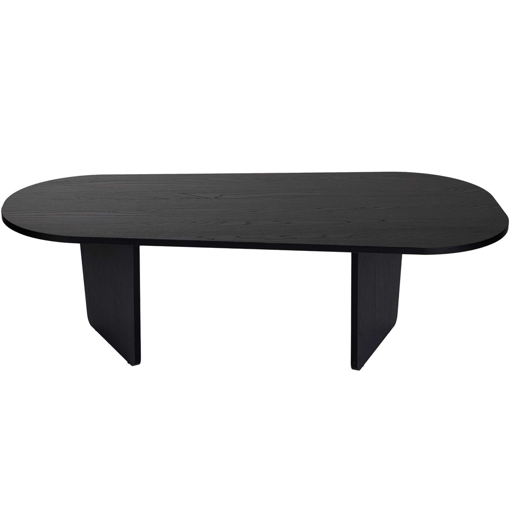 Sento Oval Wooden Coffee Table in Black
