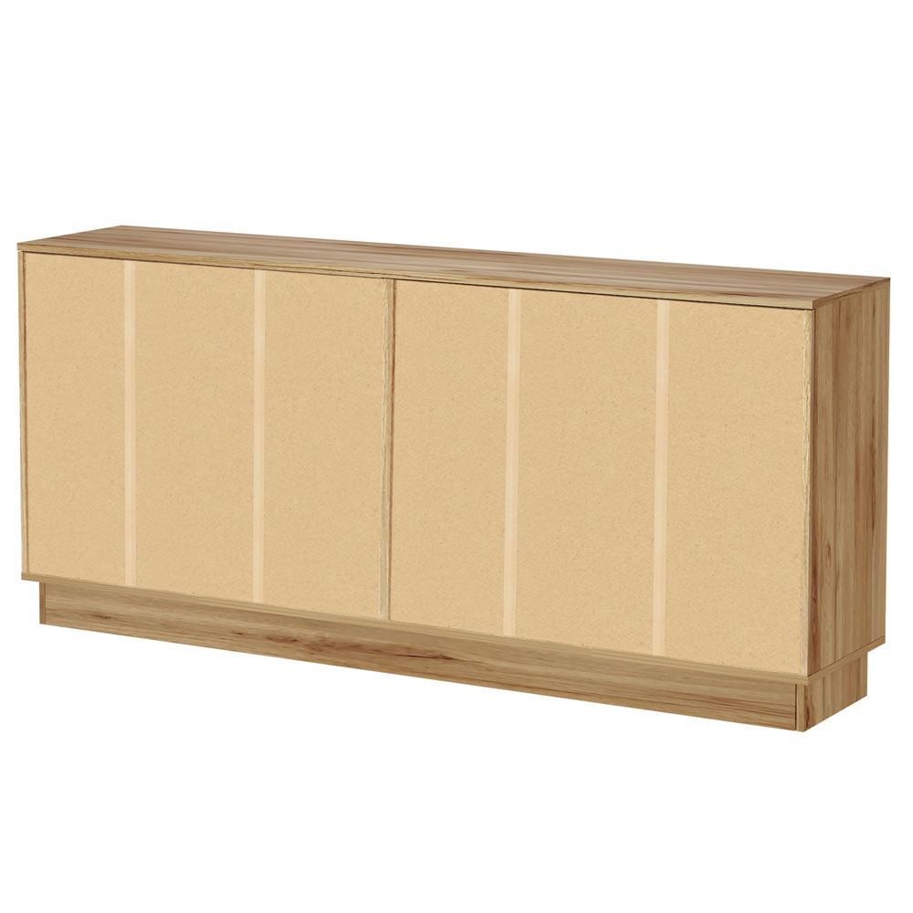 Ovarin Wooden Sideboard with 4 Doors in Wotan Oak