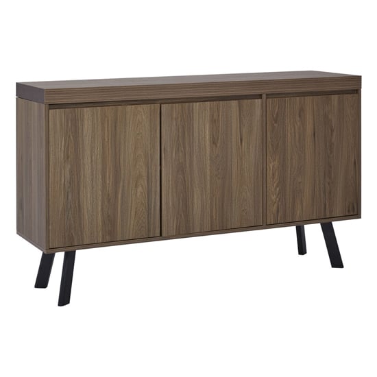 Product photograph of Owall Wooden Sideboard With Black Metal Legs In Oak from Furniture in Fashion