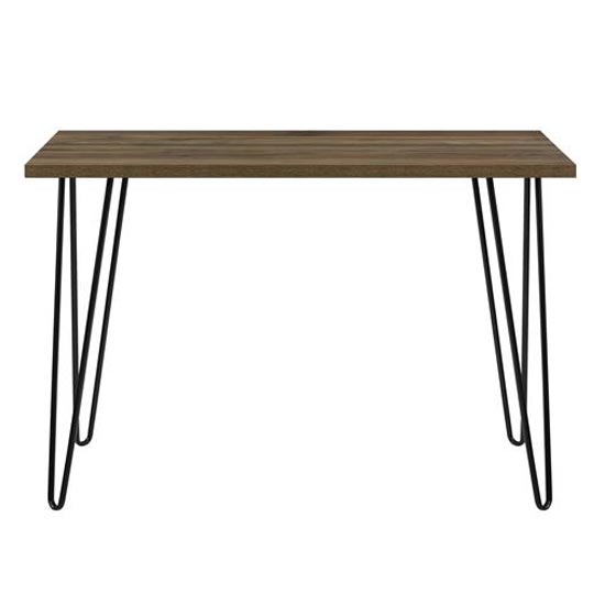 Ojai Wooden Laptop Desk With Black Legs In Florence Walnut
