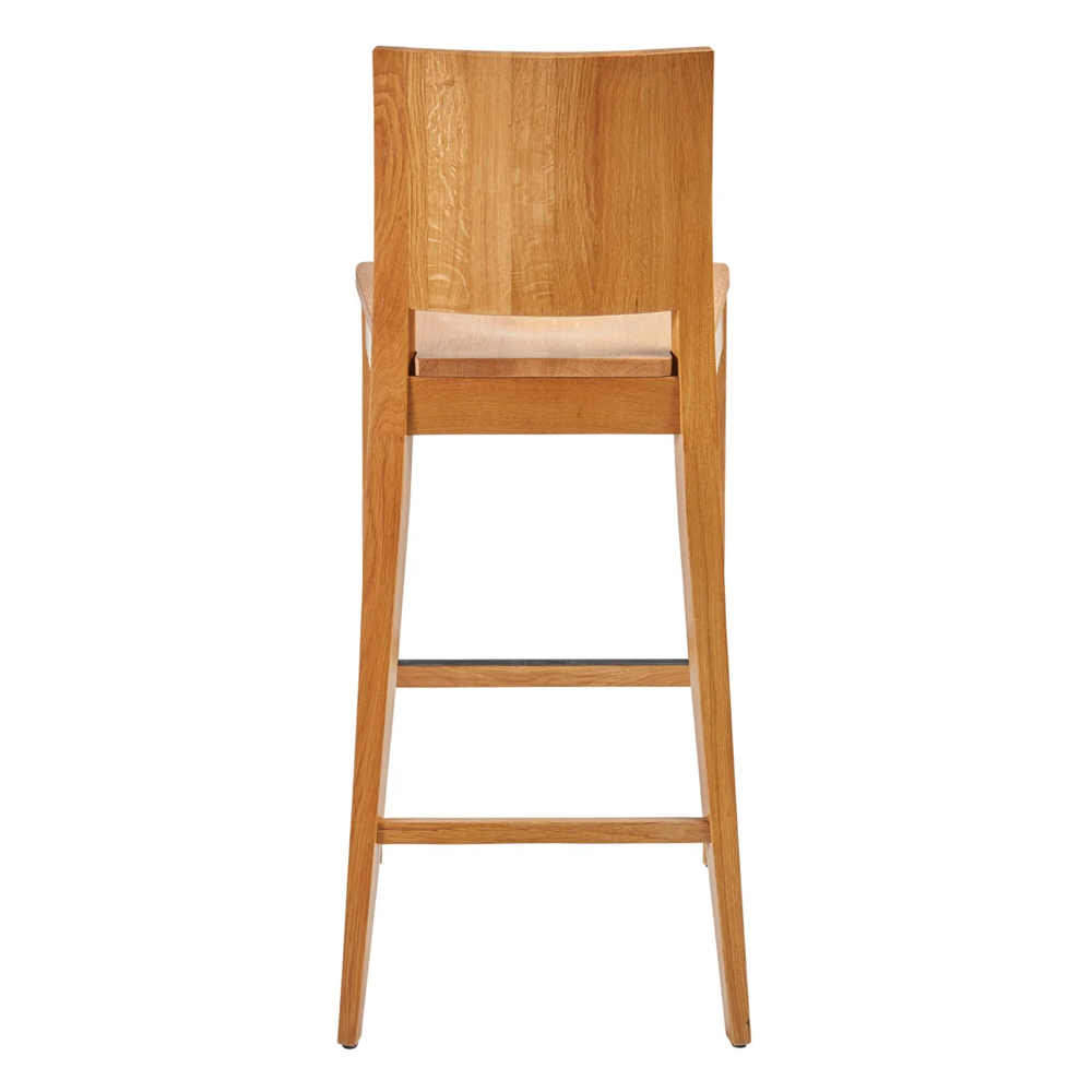 Owensboro Natural Wooden Bar Stools In Pair