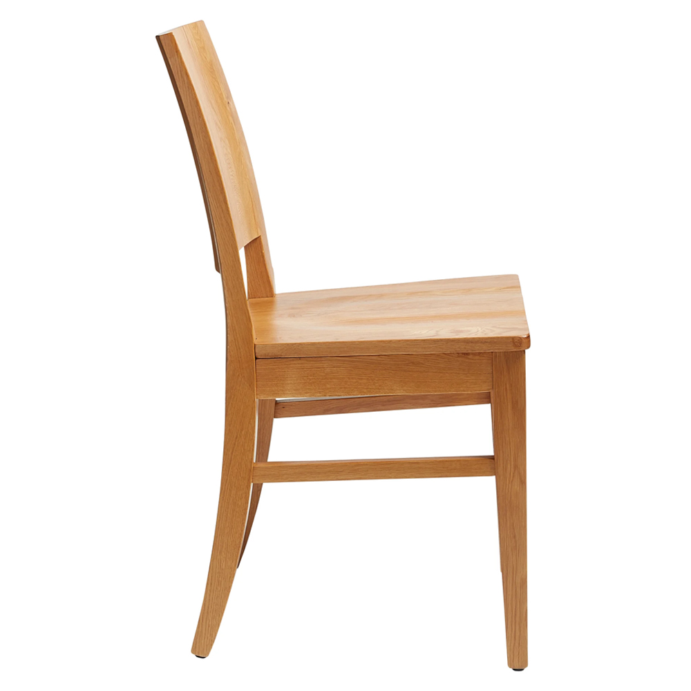 Owensboro Natural Wooden Side Chairs In Pair