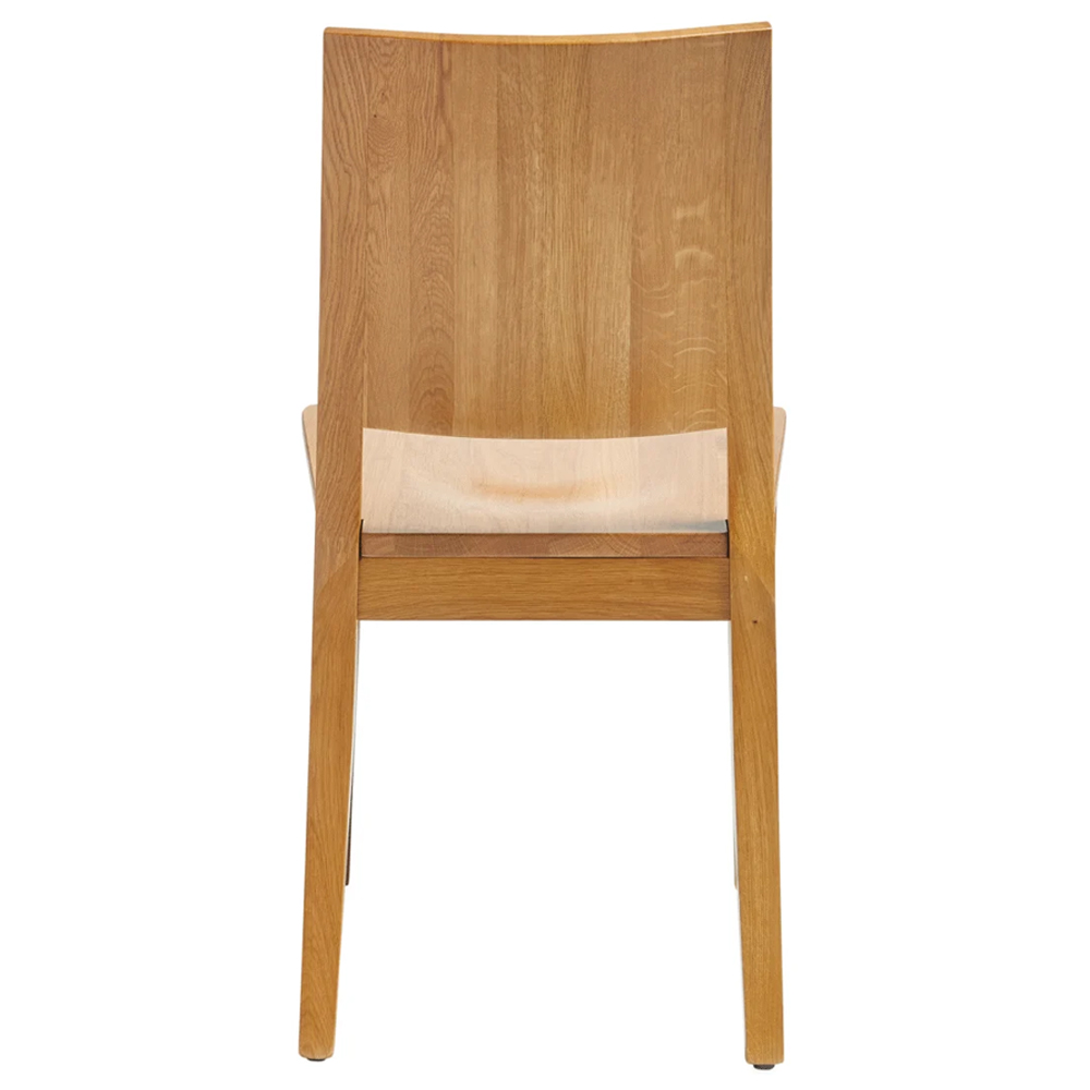 Owensboro Natural Wooden Side Chairs In Pair