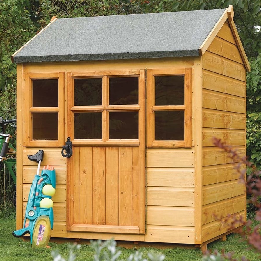 Lenoir Wooden Garden Lodge Play House In Natural