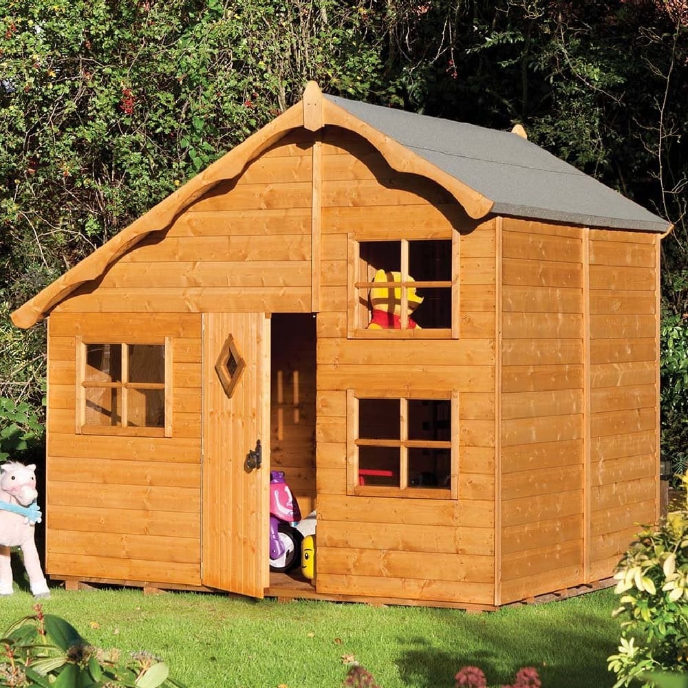 Oxer Wooden Garden Swiss Cottage In Natural