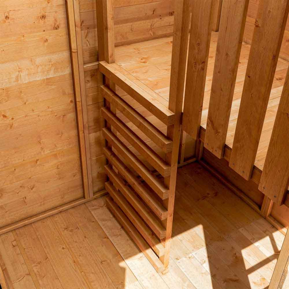 Oxer Wooden Garden Townhouse in Honey Brown