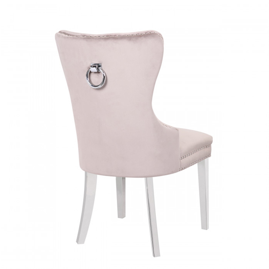 Oxford Taupe Velvet Dining Chairs In Pair FiF