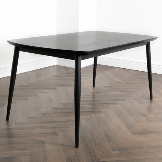 Read more about Oxford wooden extending dining table in dark ash