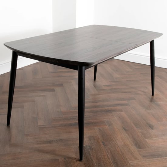 Product photograph of Oxford Wooden Extending Dining Table In Grey Oak from Furniture in Fashion