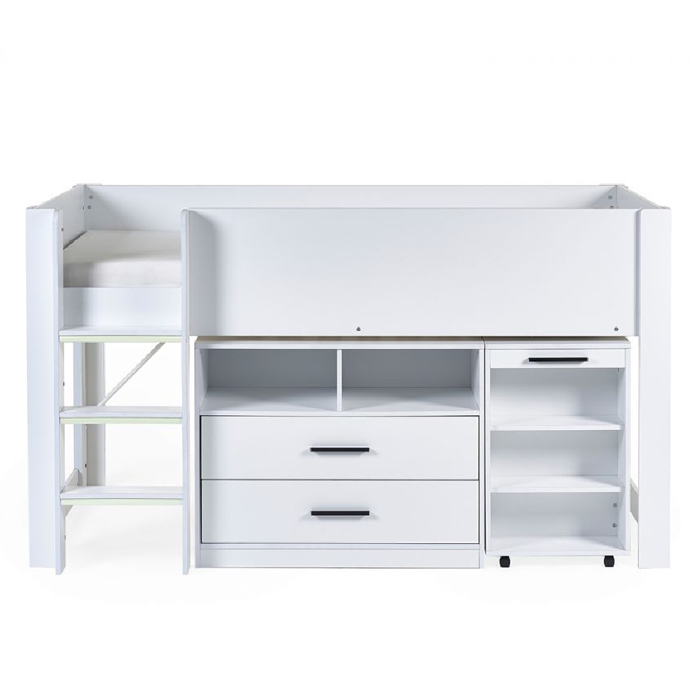 Oxford Wooden Mid Sleeper Children Bed In White