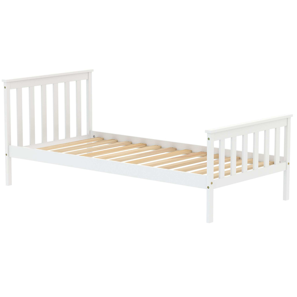 Oxfords Wooden Single Bed In White